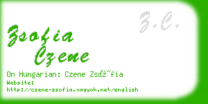 zsofia czene business card